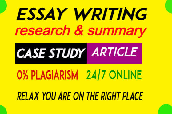 I will do write all kinds of essays assignments at cheap prices