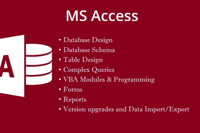I will do your all kind of ms access projects