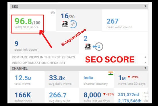 I will do youtube video SEO using vidiq pro tools