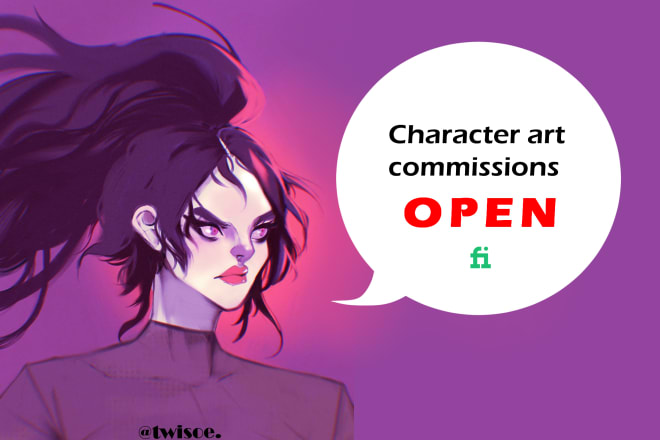 I will draw a character illustration, character art commission