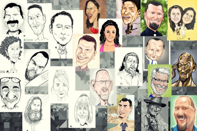 I will draw a first class professional portrait caricature