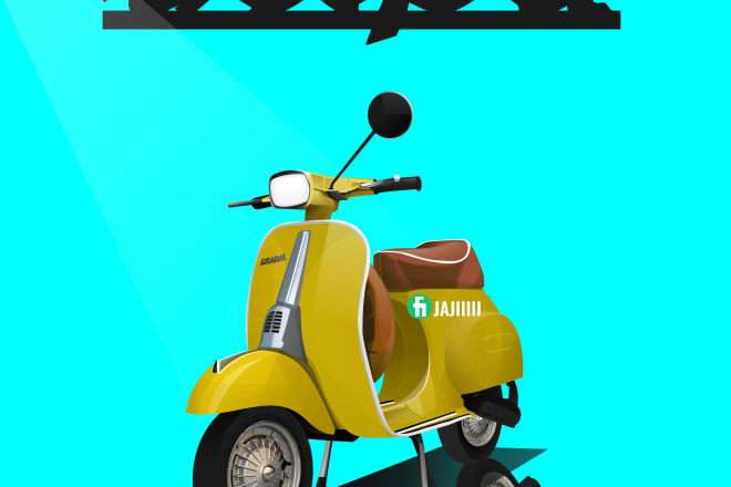 I will draw a vector of your amazing motorbike