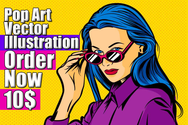 I will draw amazing comic pop art or vector style your portrait