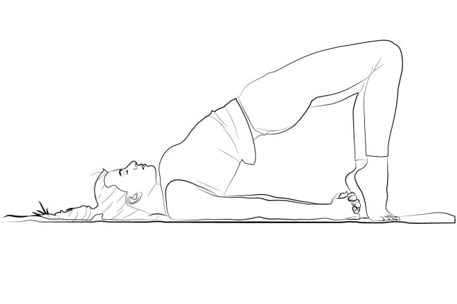I will draw amazing yoga, fitness, workout, exercise or other pose illustrations