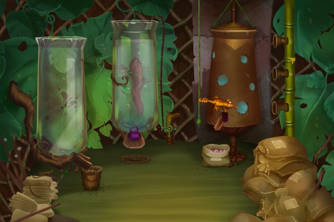 I will draw background for your game, fairy tale, story