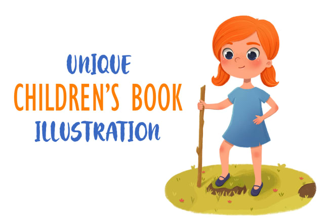 I will draw children book illustrations for you