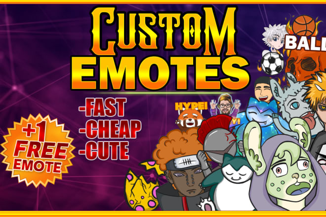 I will draw custom emotes for twitch