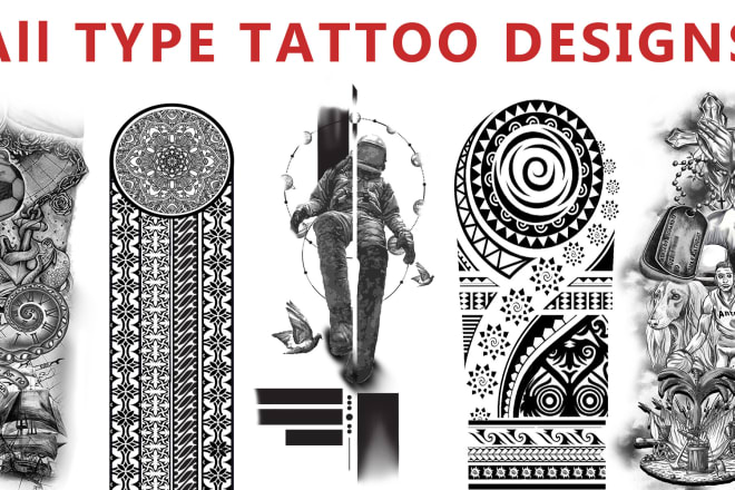 I will draw custom tattoo design