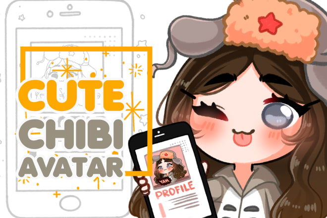 I will draw cute chibi avatar or pet avatar, profile picture