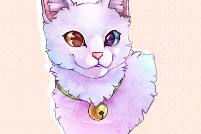I will draw digital illustration of your pet in my style