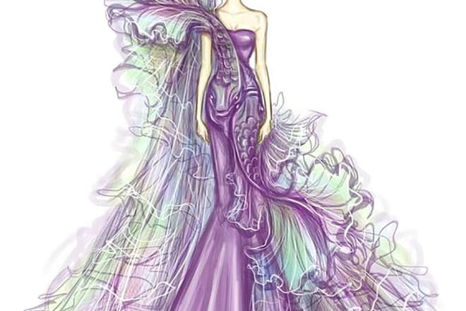 I will draw fashion illustration or sketch for you