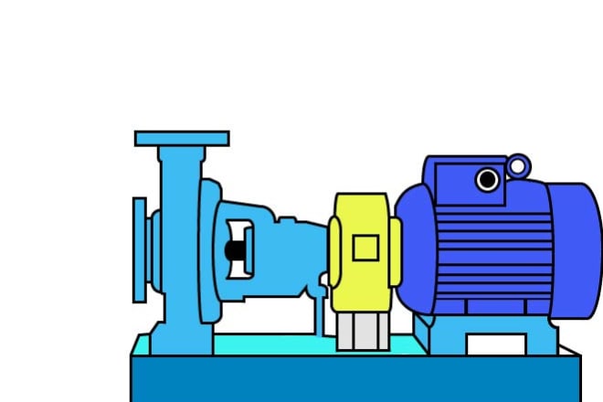 I will draw picture of industry equipment base on real equipment and not show know how