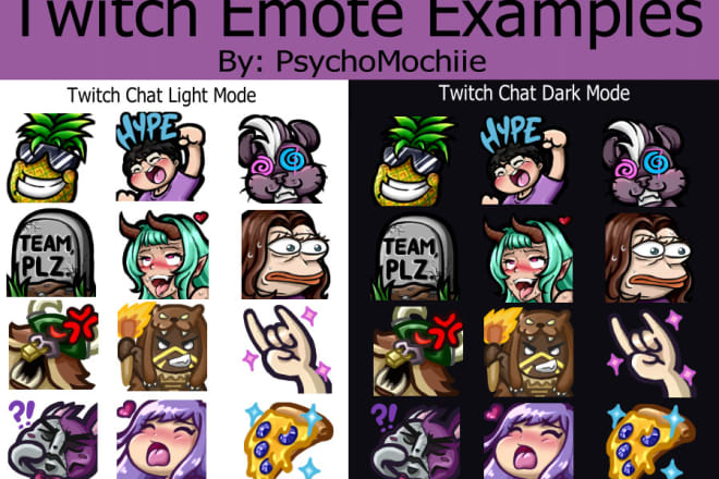 I will draw you a custom original twitch emote or discord emote