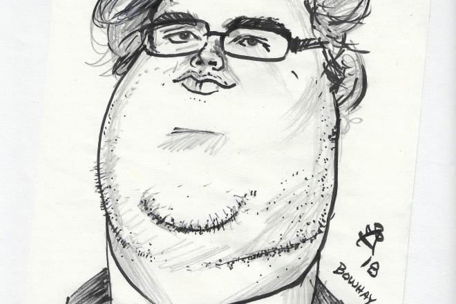 I will draw you as a caricature mild or wild