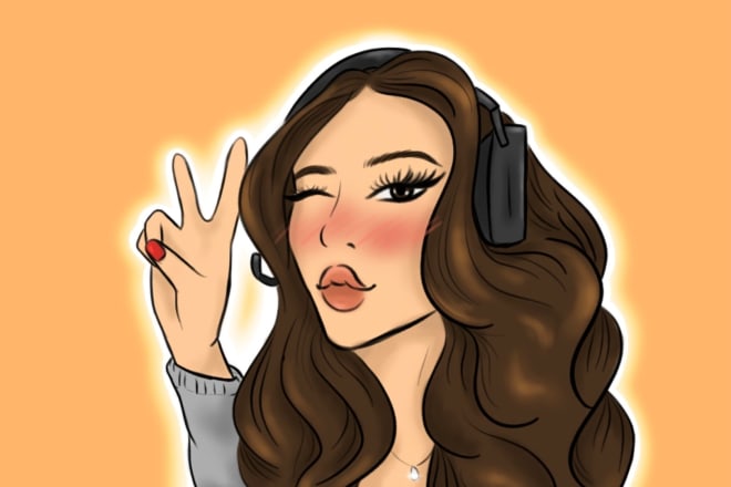 I will draw you as a cartoon for your youtube, twitch, profile pic
