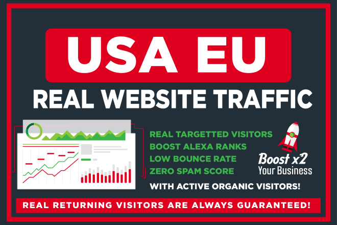 I will drive organic USA targeted web traffic, real visitors