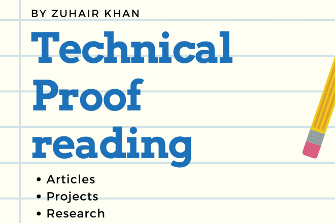 I will edit and proofread all technical documents