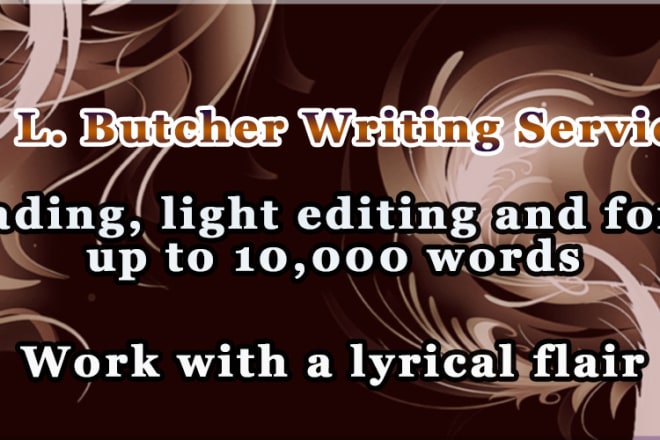 I will edit and proofread your short document with a lyrical flair