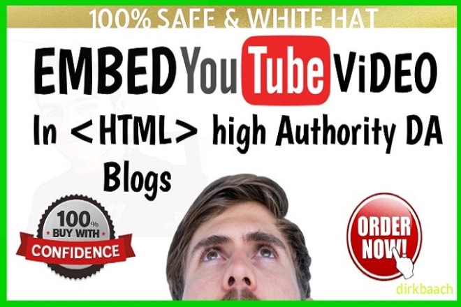 I will embed youtube video in high da web20 blogs video seo ranking first on google