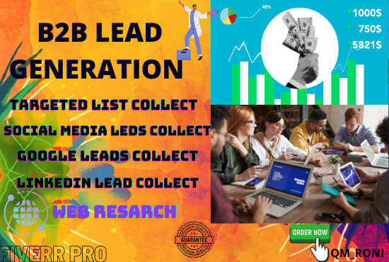 I will ensure provide b2b leads generation from web research