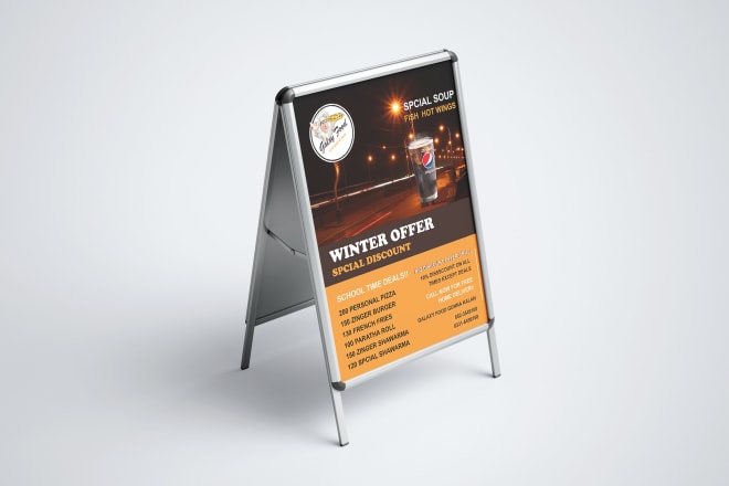 I will eye catching print ready billboard and signage design any size