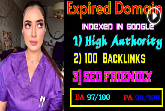 I will find 5 premium expired domain with 100 backlinks