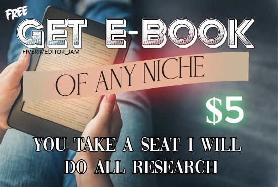 I will find ebook on any niche free books for cheap