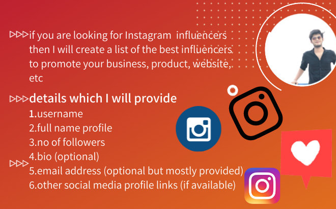 I will find instagram influencer for your product or brand