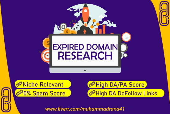 I will find niche relevant expired domains with high authority backlinks
