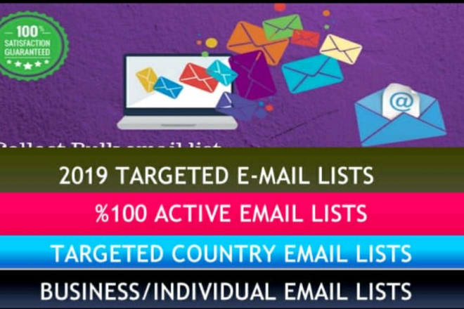 I will find targeted email lists your business niche