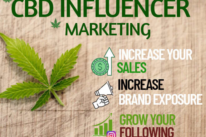 I will find the best influencers for your cbd, hemp and weed product