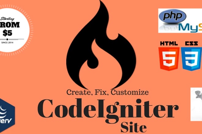 I will fix and develop website in codeigniter mvc framework