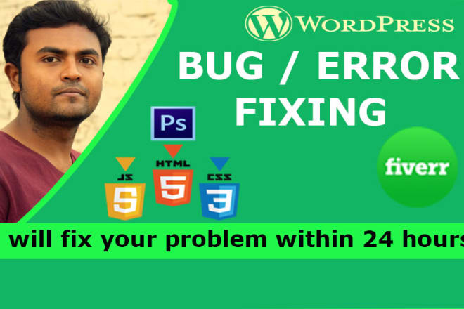 I will fix bug in any wordpress,html,css, javascript,jquary website