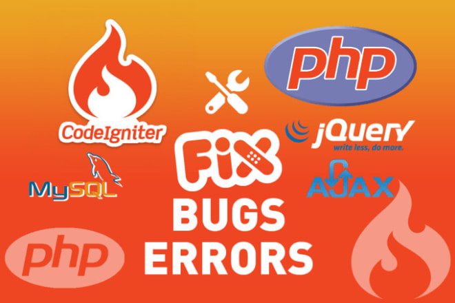 I will fix, develop PHP, codeigniter, laravel websites issues, bugs