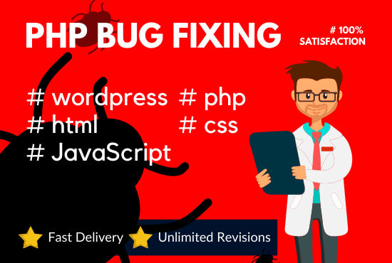 I will fix PHP, wordpress, HTML, CSS, js bugs in your website