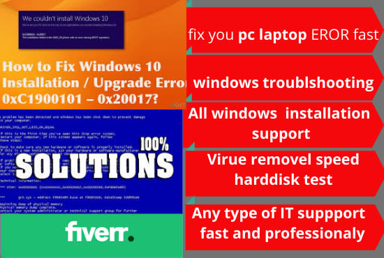 I will fix repair your computer windows problem remotely