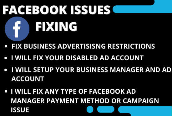 I will fix your disabled facebook ad manager and business manager account issues