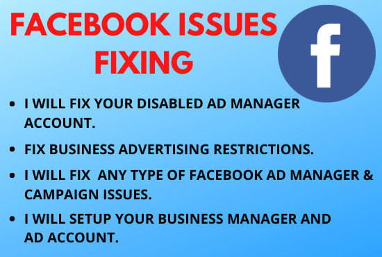 I will fix your disabled facebook business ad manager account