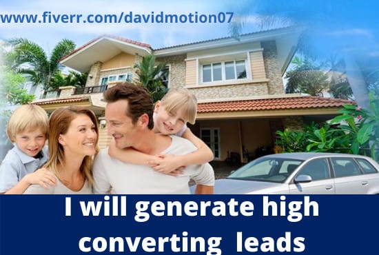 I will generate auto insurance leads,home insurance leads via facebook ads