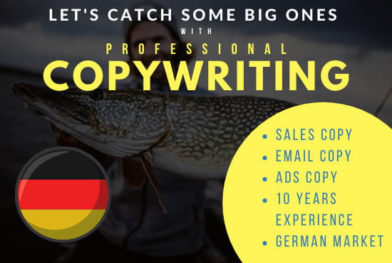 I will get you more sales, with professional copywriting in german