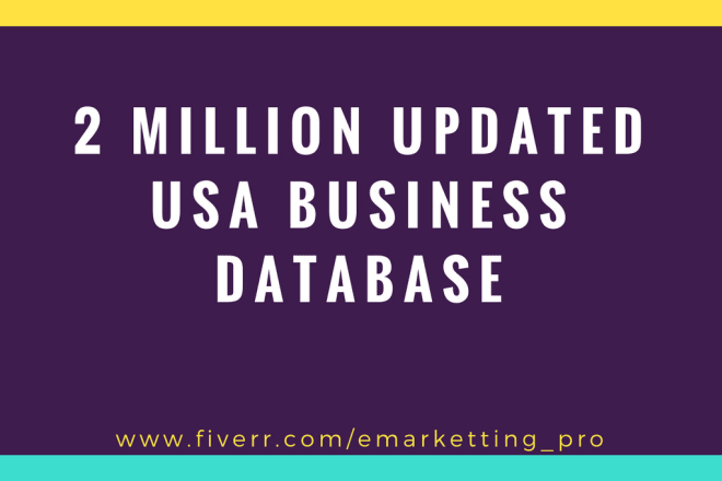 I will give 3 million 2020 USA email business b2b database