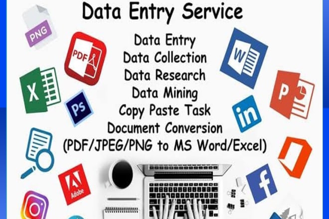 I will give high quality and error free all type data entry work