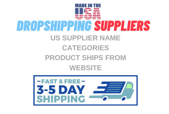 I will give readymade 150 american dropshipping suppliers list