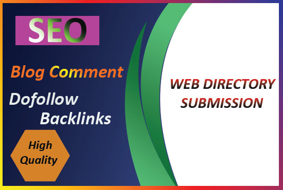 I will give you blog comment backlinks and directory submission SEO