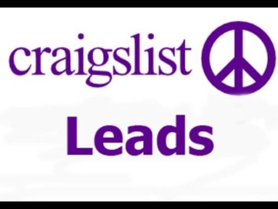 I will give you craigslist leads and real estate leads