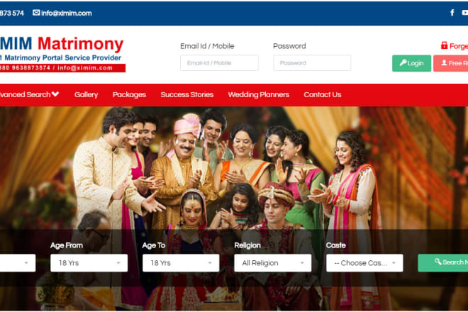 I will give you matrimonial website script with source code