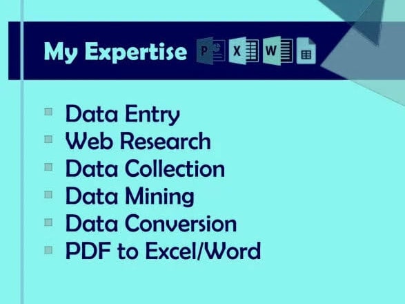 I will good experience in copy paste and data entry work