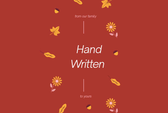 I will handwrite your documents neatly on white paper