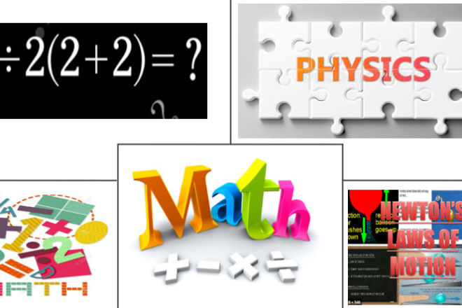 I will help in math and physics tutoring online as well as offline