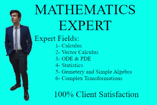 I will help in you mathematics work or project